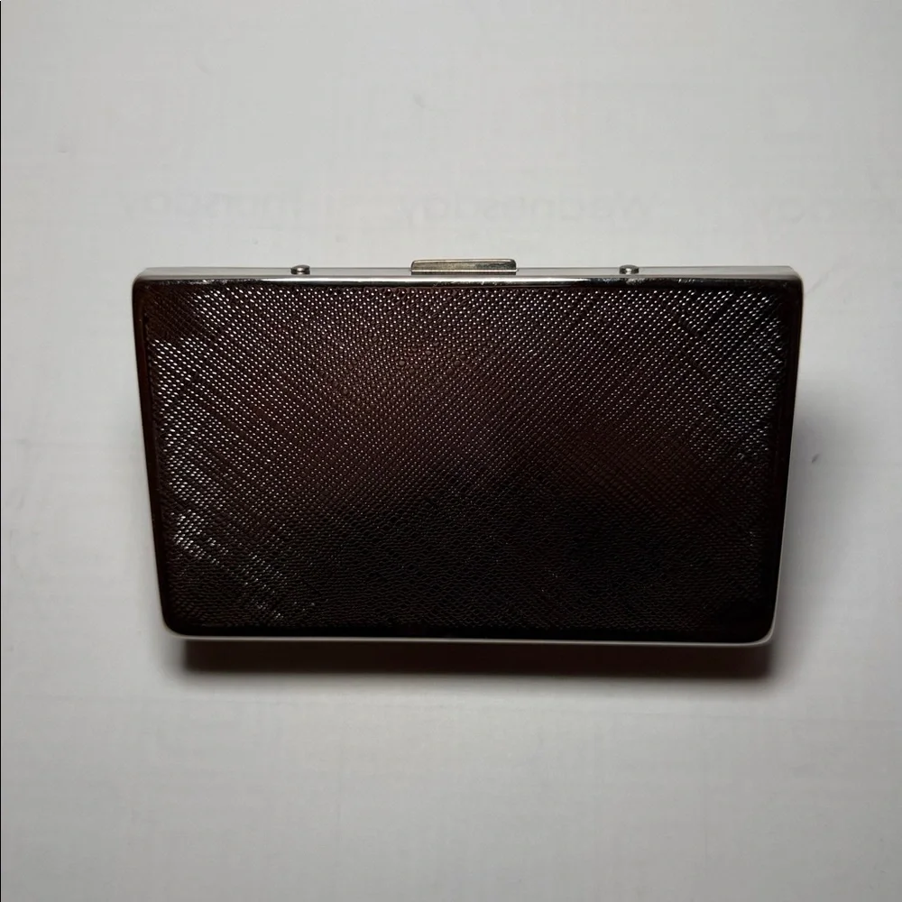 Silver Rhinestone Card or Cigarettes Holder Case